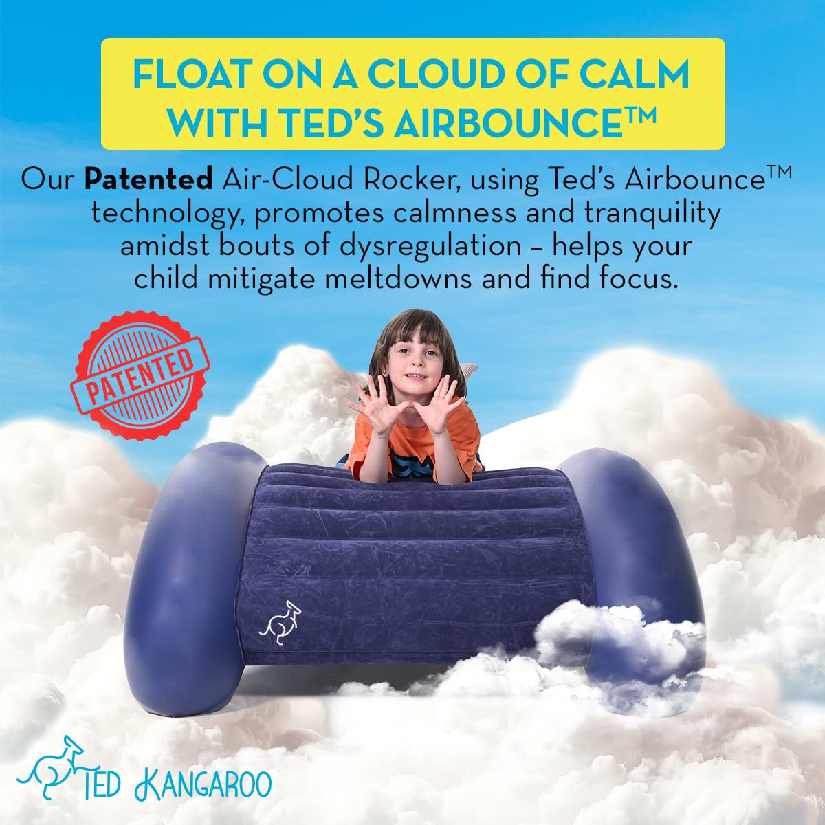 Inflatable Sensory Rocking Chair for Kids
