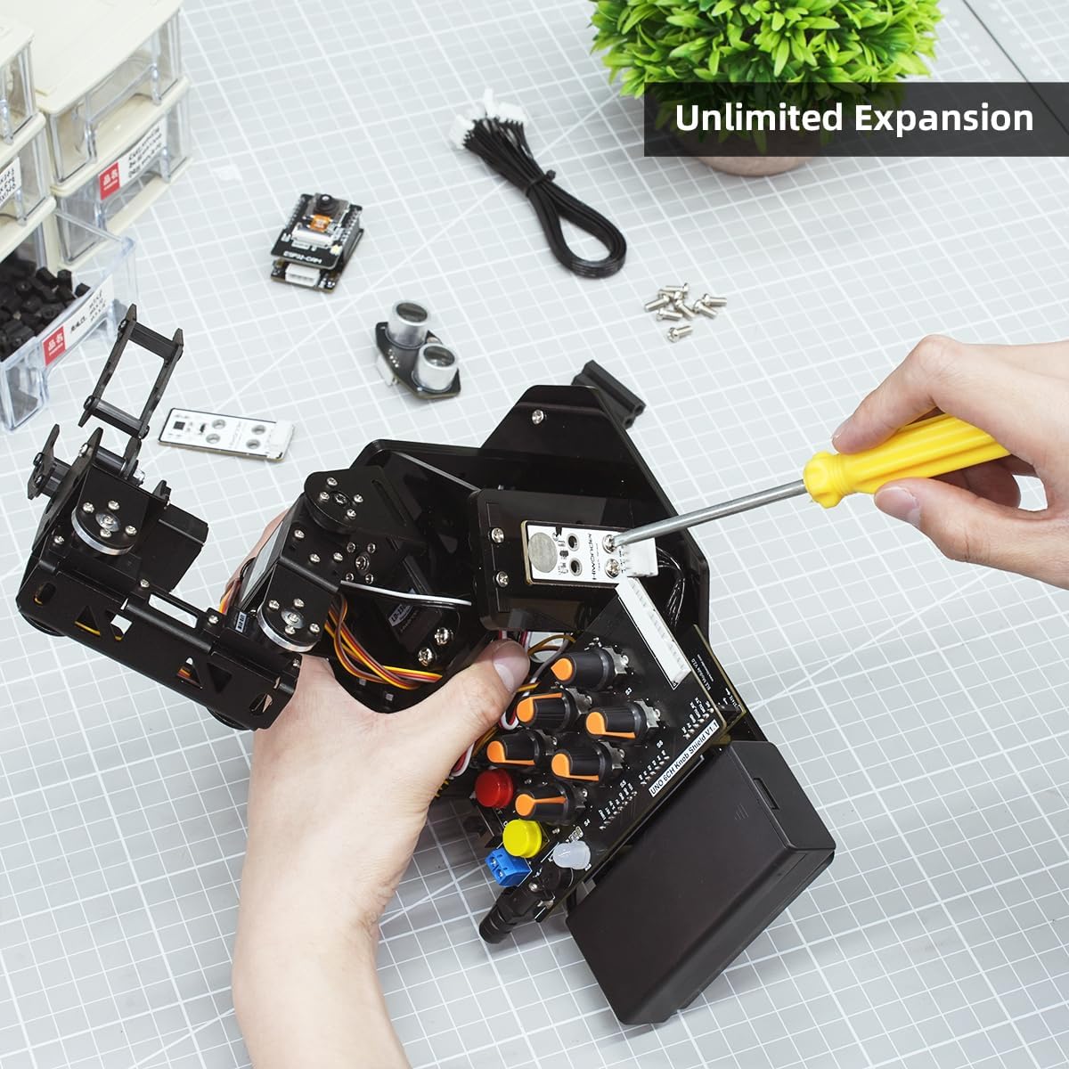 Robotic Arm with Arduino 5DOF/Axis AI Smart Robot Arm Open Source