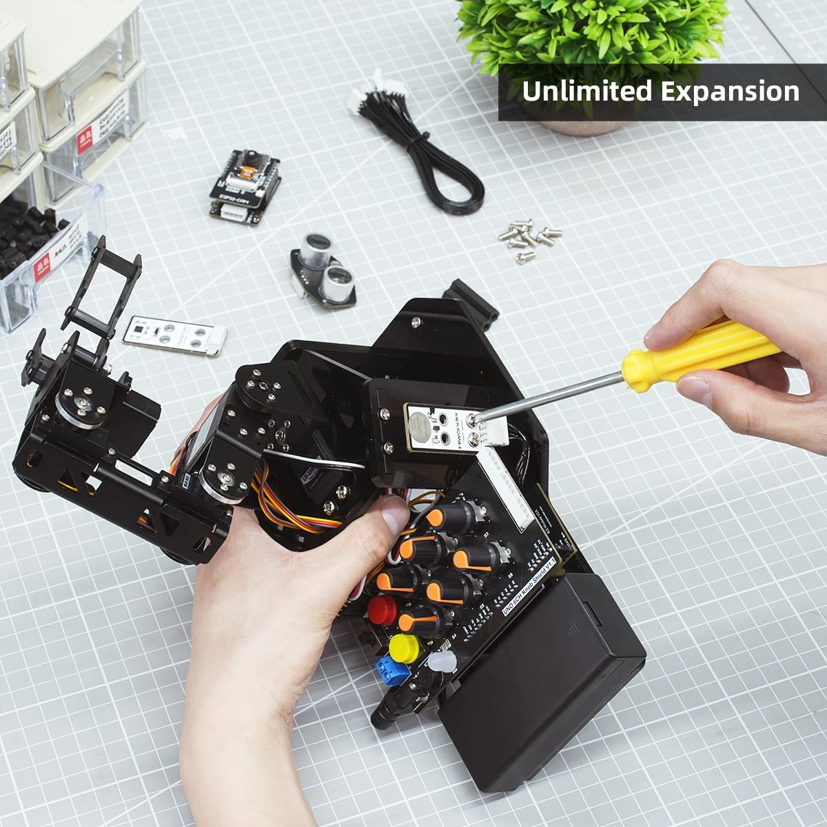 Robotic Arm with Arduino 5DOF/Axis AI Smart Robot Arm Open Source