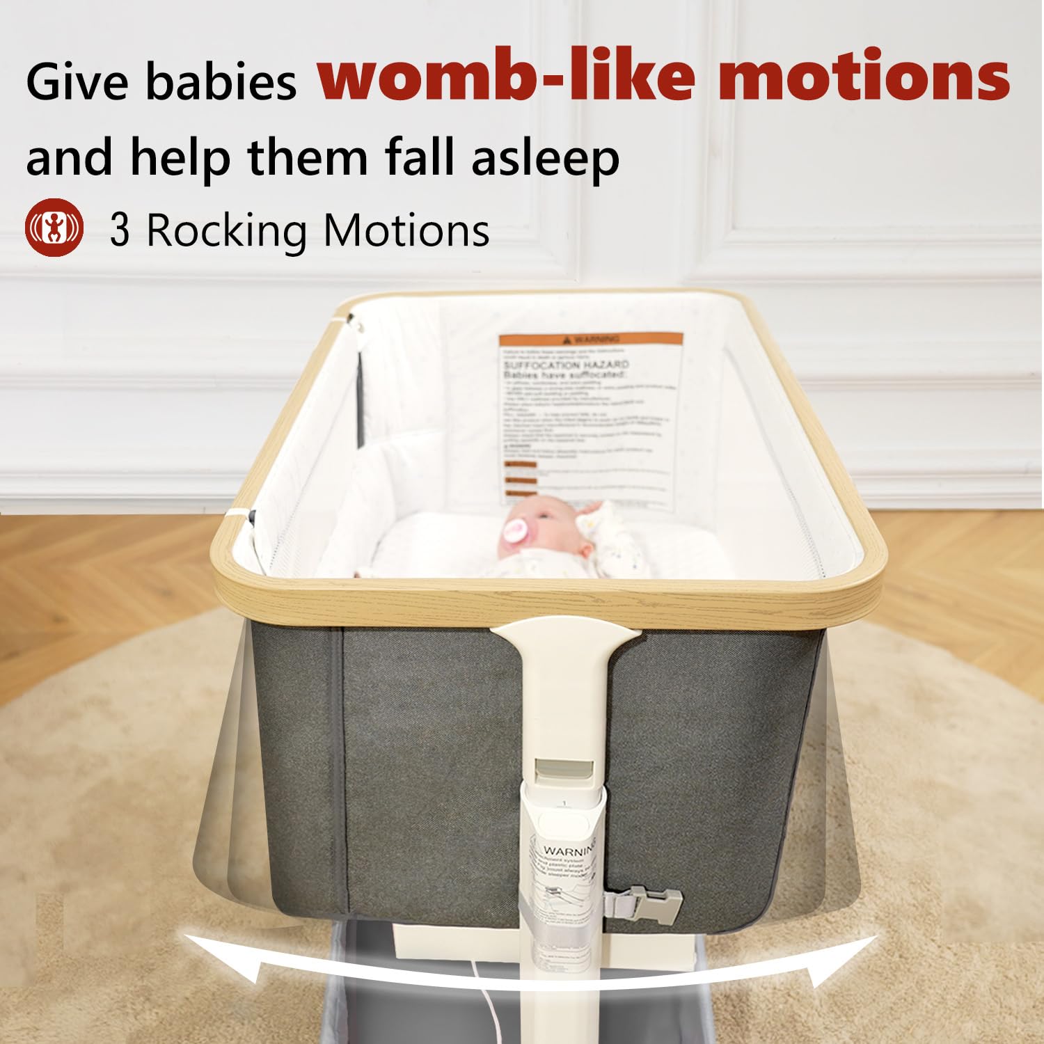 Electric Rocking Bassinet with Auto Motion and Music