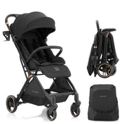 Gravity Folding Baby Stroller - Portable Travel Toddler Stroller w/Adjustable Backrest