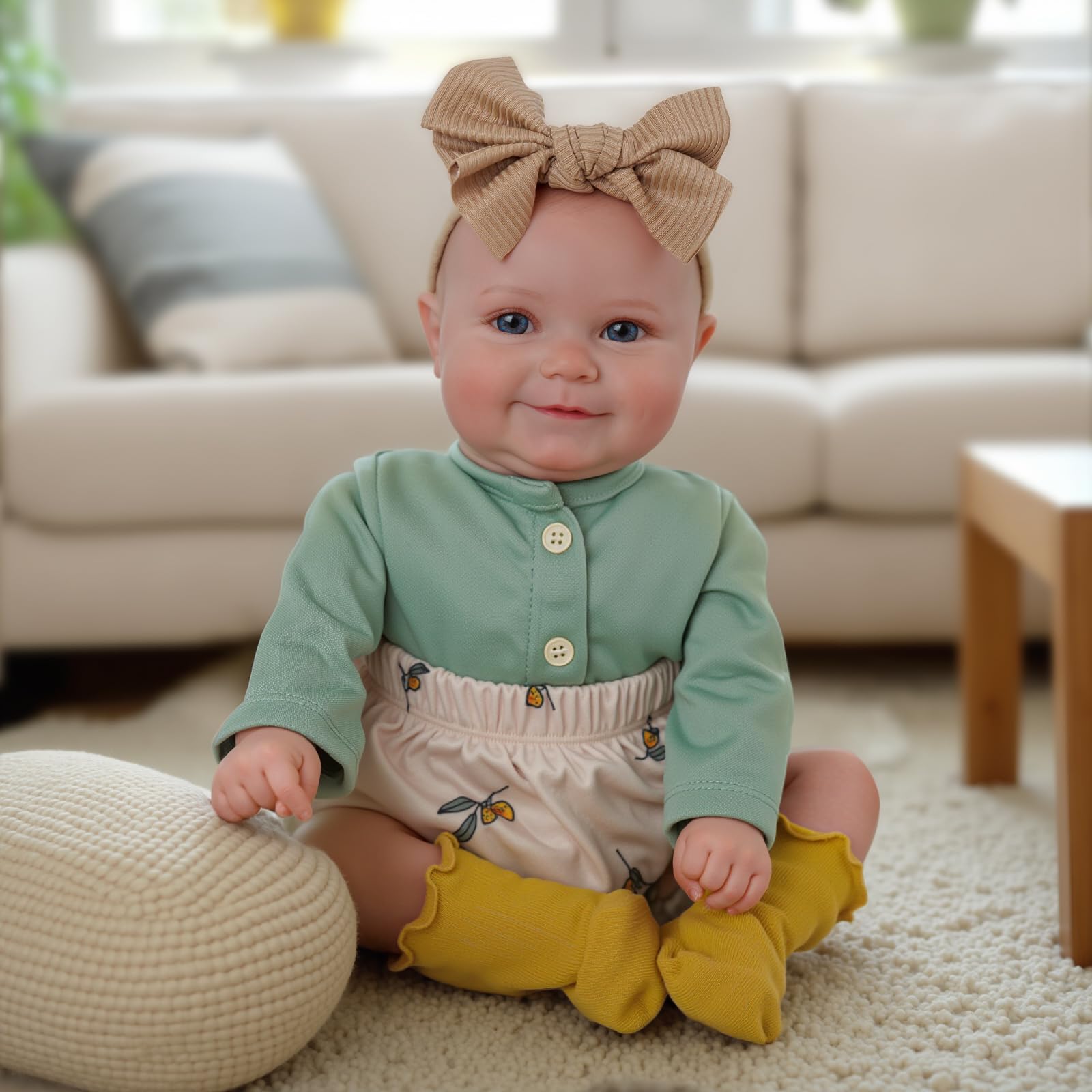Reborn Baby Dolls, 20Inch Cute Soft Vinyl Realistic-Newborn Baby Doll Poseable