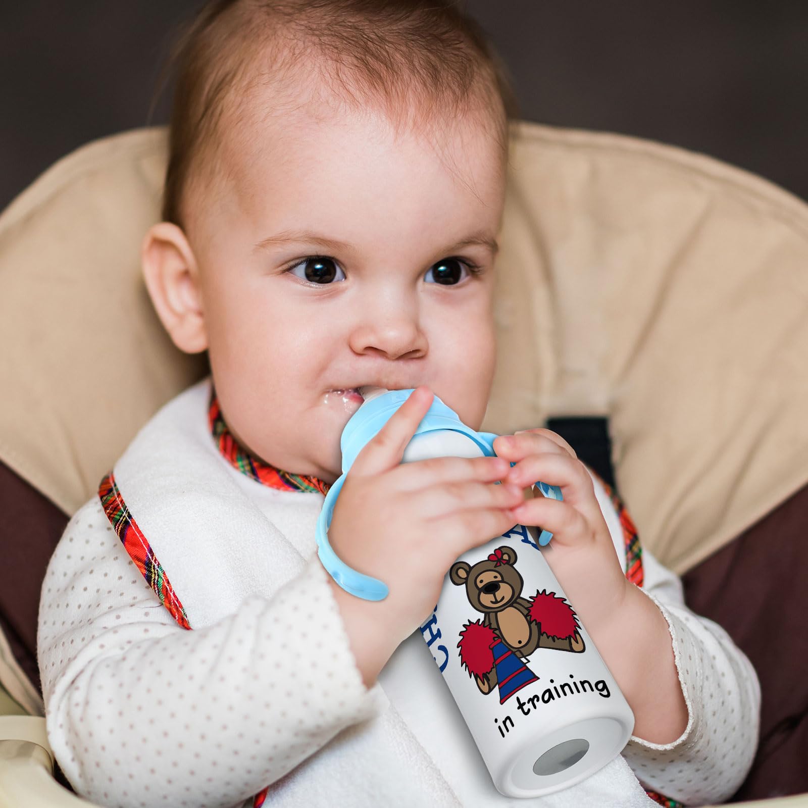 Sublimation Blank Sippy Cups with Handle 8oz, Non-toxic Stainless