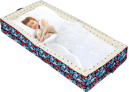 Portable Toddler Travel Bed – Foldable Soft Foam Floor Crib