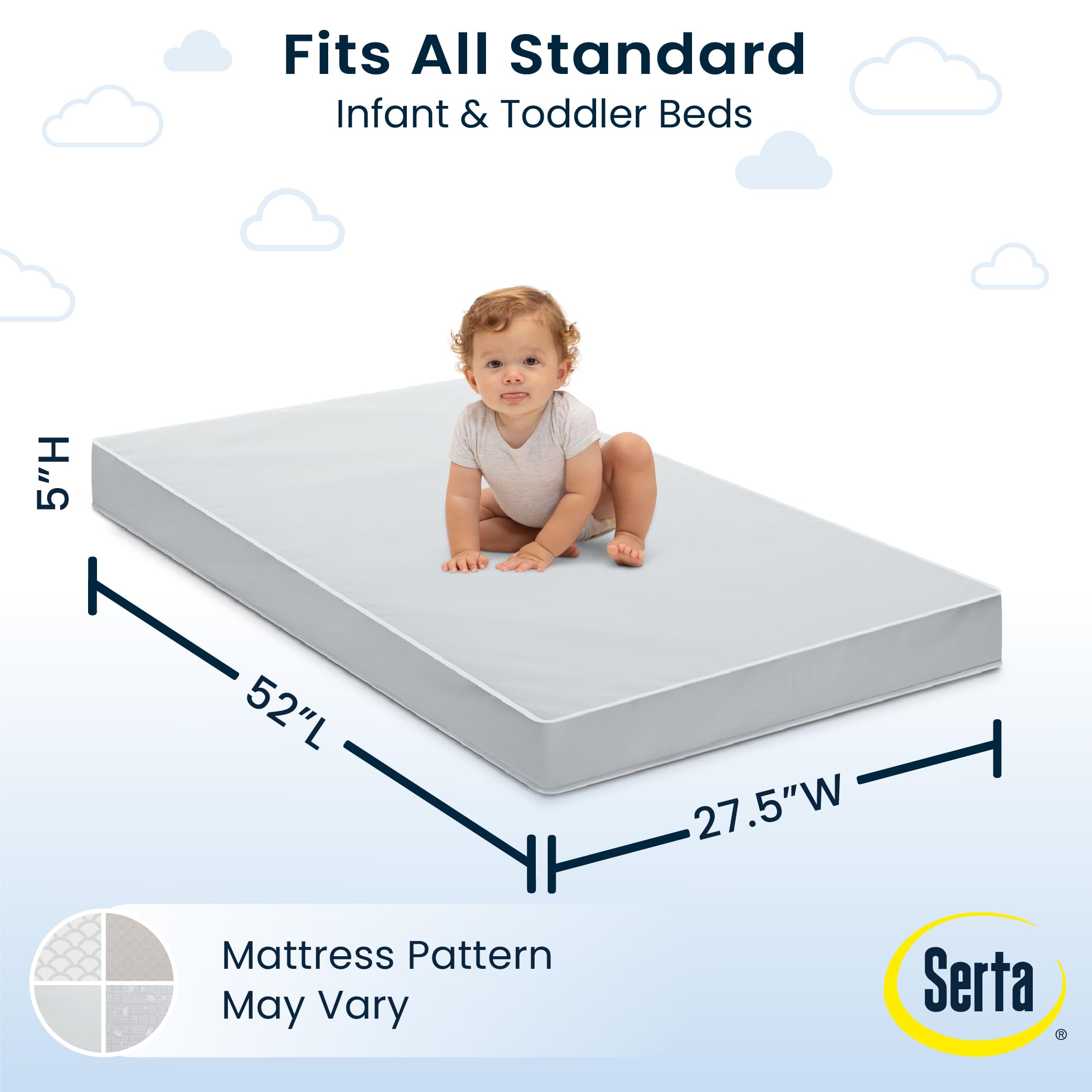Dual Sided Baby Crib Mattress and Toddler Mattress Waterproof