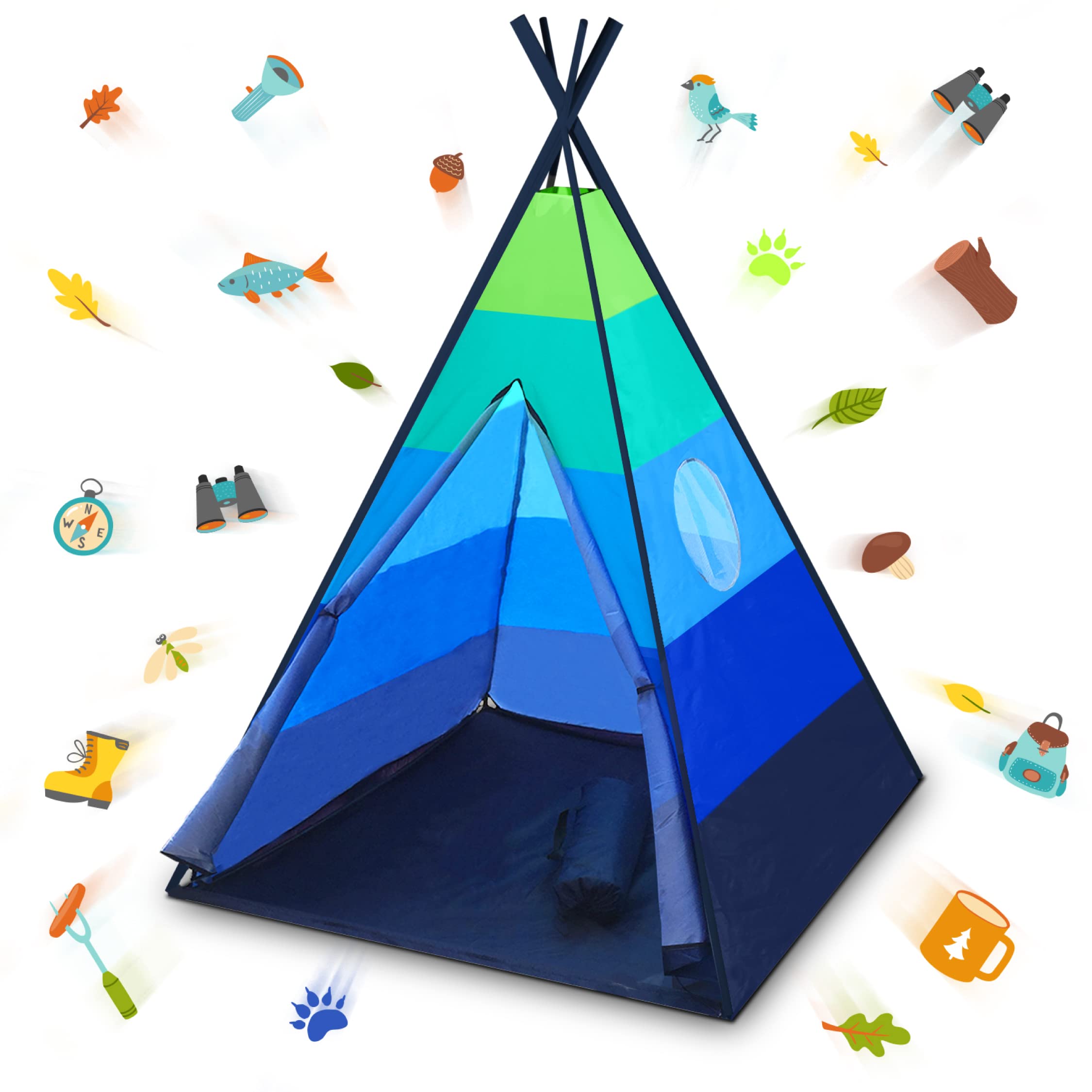 Kids Indoor Teepee Play Tent