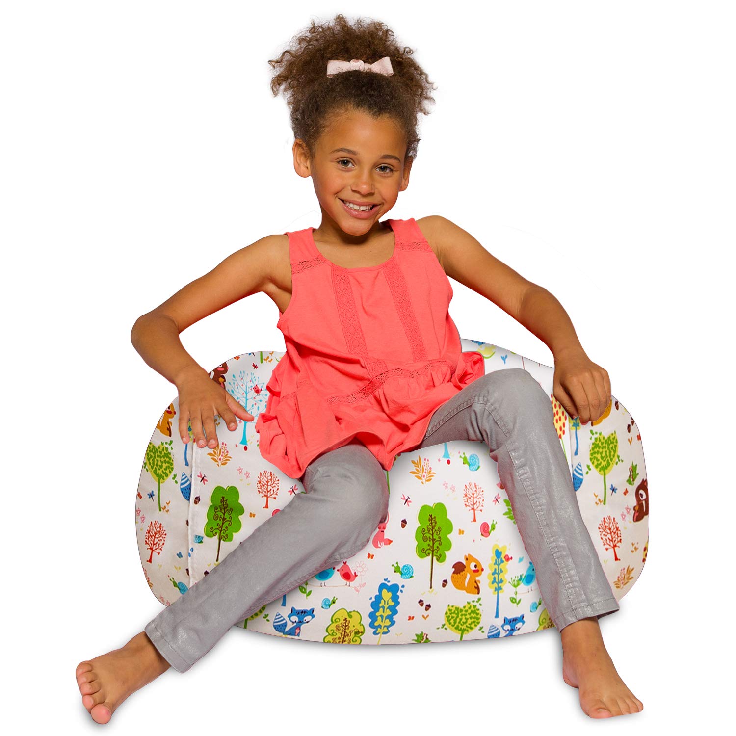 Bean Bag Chair with Removable Washable Cover - Forest Animals