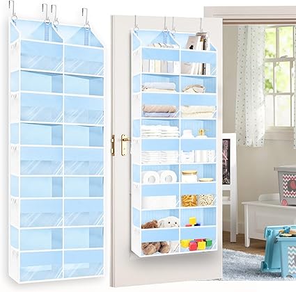 Over the Door Organizer 5 Tiers,Extra Large Behind Door Storage