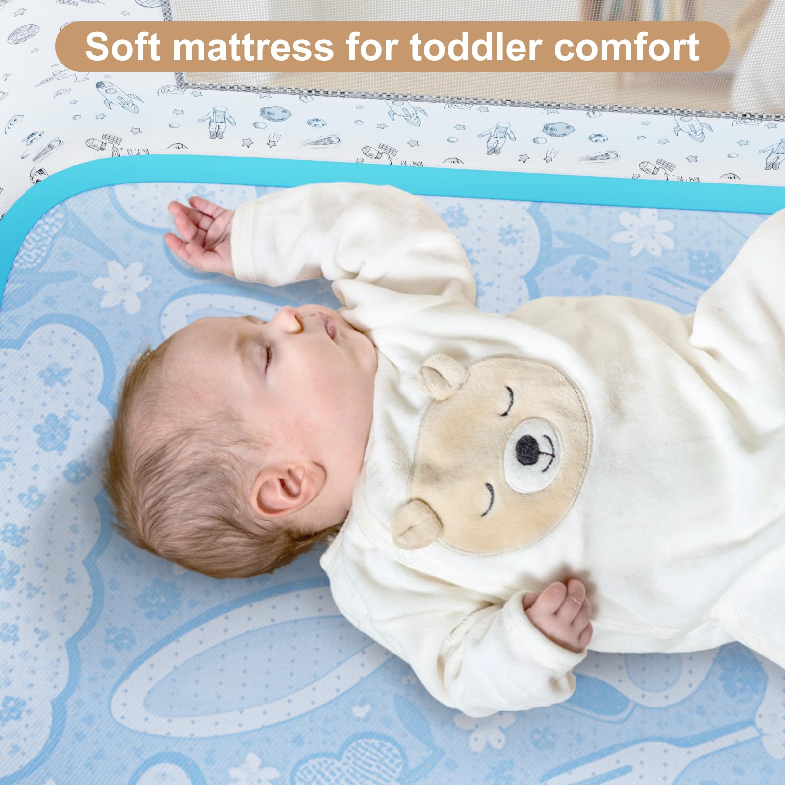 3-in-1 Baby Bassinet Bedside Sleeper with Adjustable Height