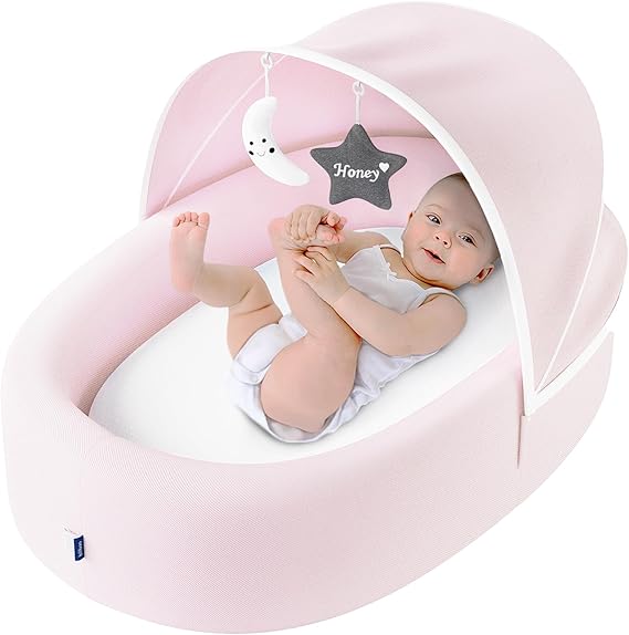 Lounger Nest – Foldable Travel Bassinet for Newborn & Infan