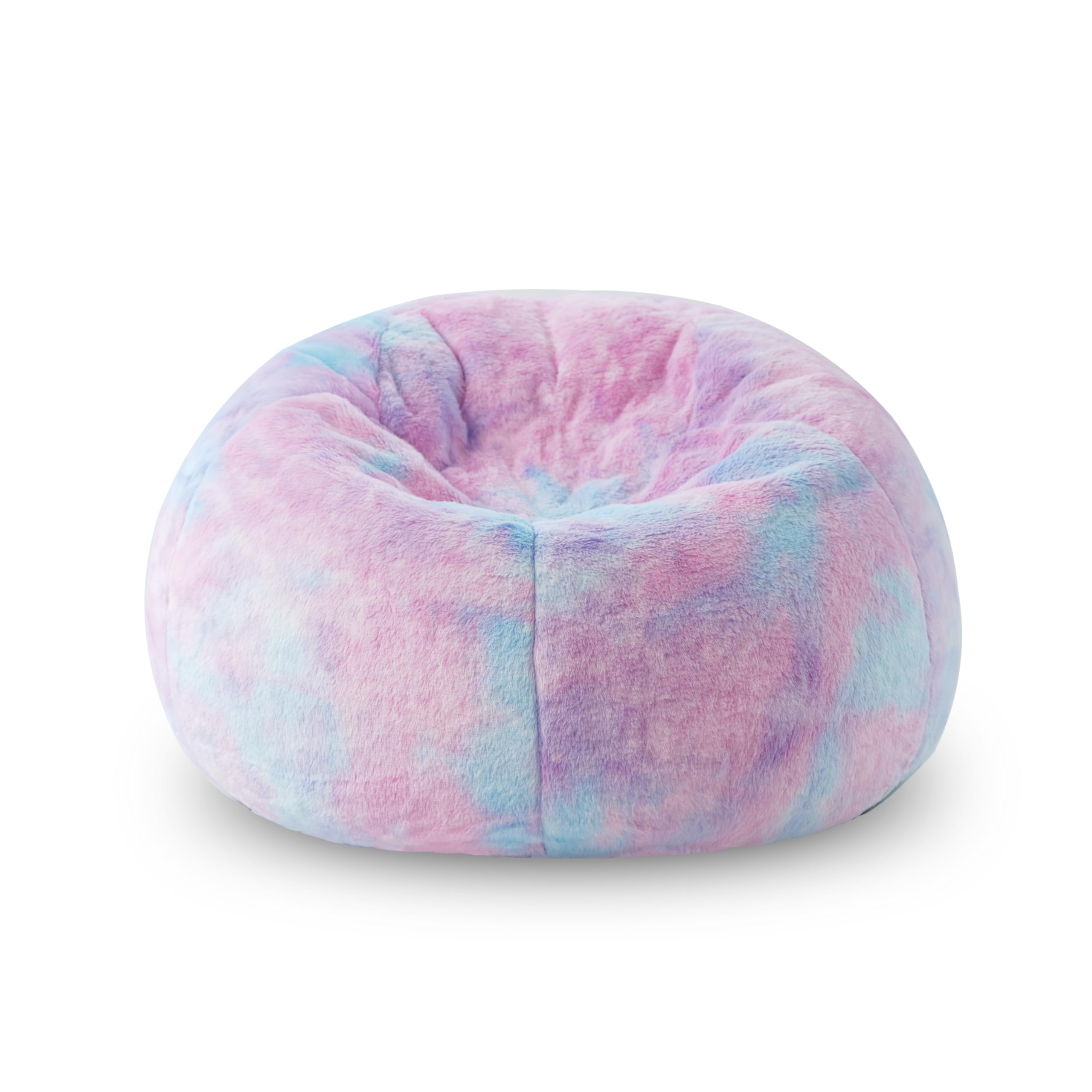 Soft Fluffy Bean Bag Chair with Faux Rabbit Fur Cover
