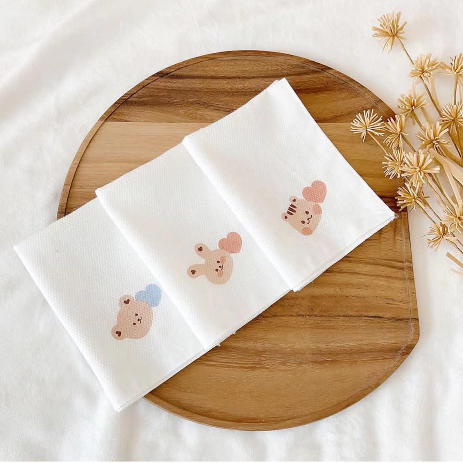 Handy Cotton Baby Towel Bear Rabbit Pattern Wash Cloth Cotton