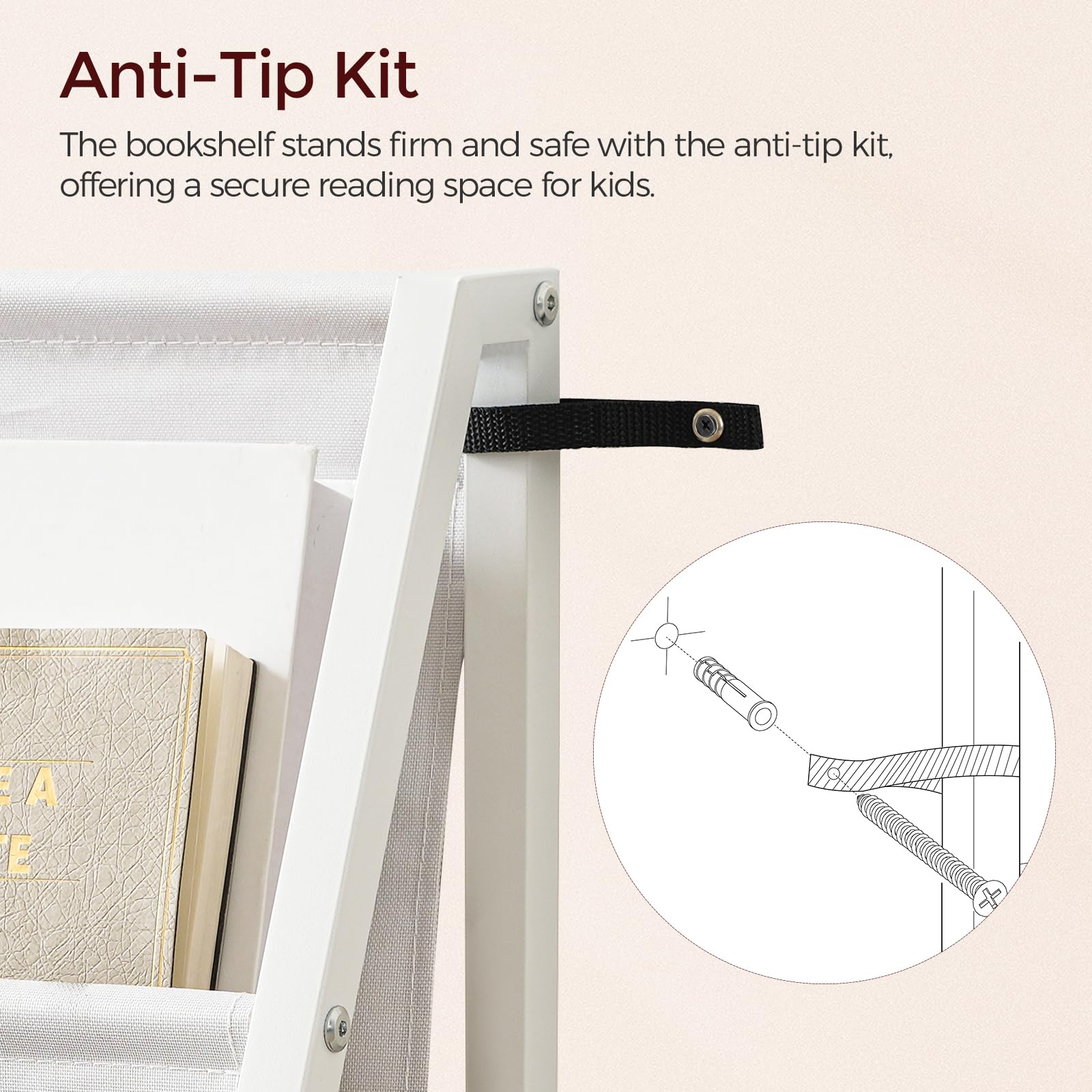 3-Tier Snack Display Rack with Storage Compartments