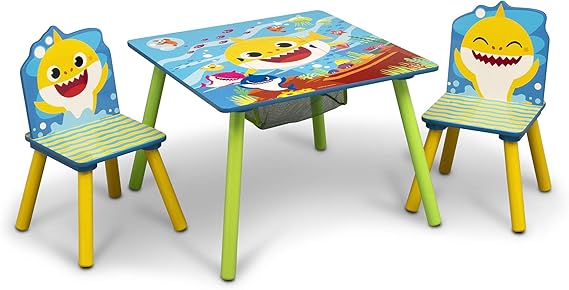 Bluey Kids Table and Chair Set with Storage (2 Chairs Included)