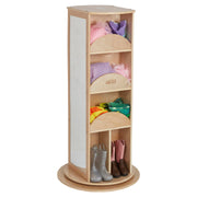 Rotating Dress-Up Carousel, Costume Organizer, Natural