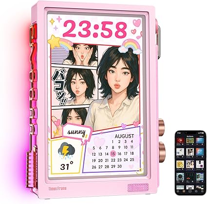 Divoom Times Frame-10.1" Digital Picture Frame Transparent IPS Smart Linux OS
