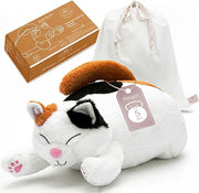 Weighted Stuffed Animals 20" | 5 lbs Calico Cat Plush for Calming Cozy Comfort