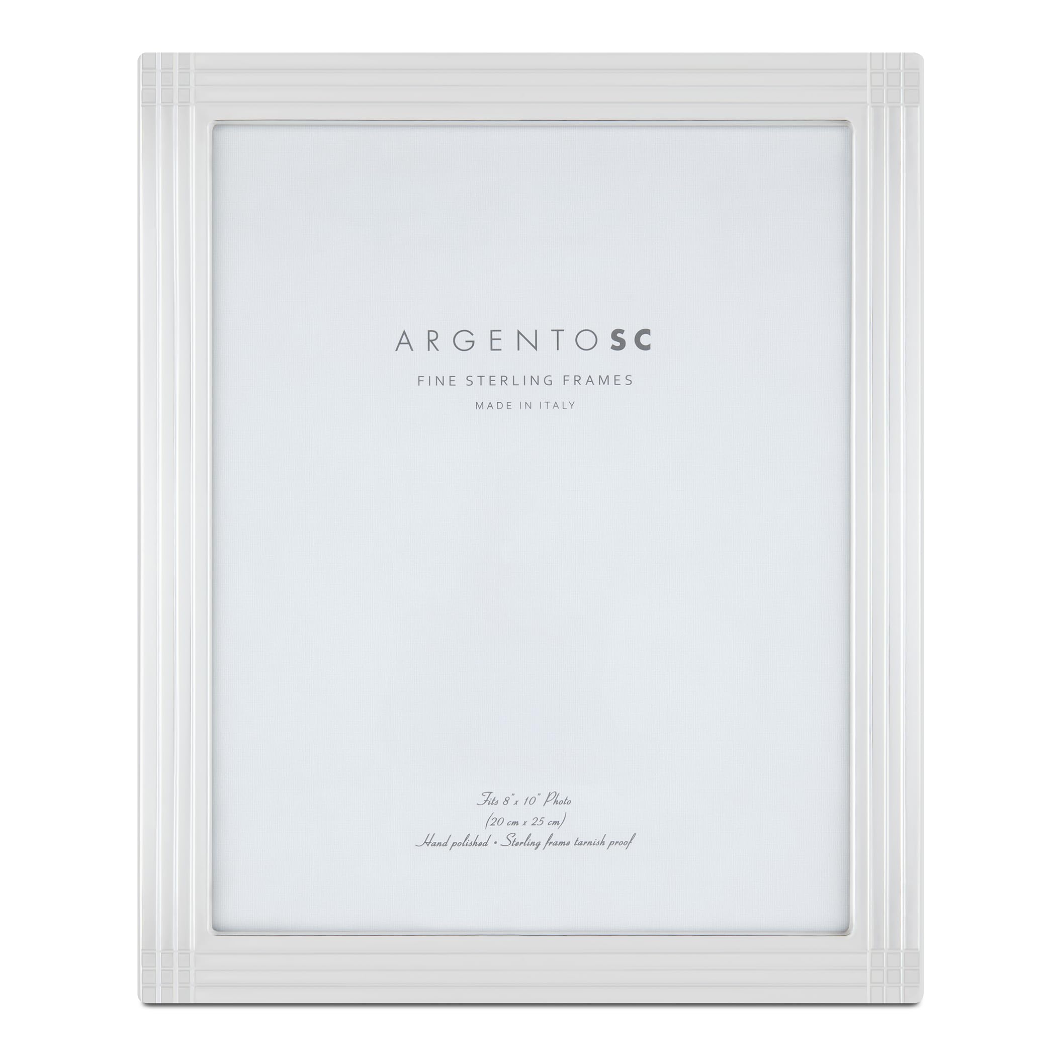 Axis Sterling Silver Picture Frames - Handmade in Italy, Tarnish-free