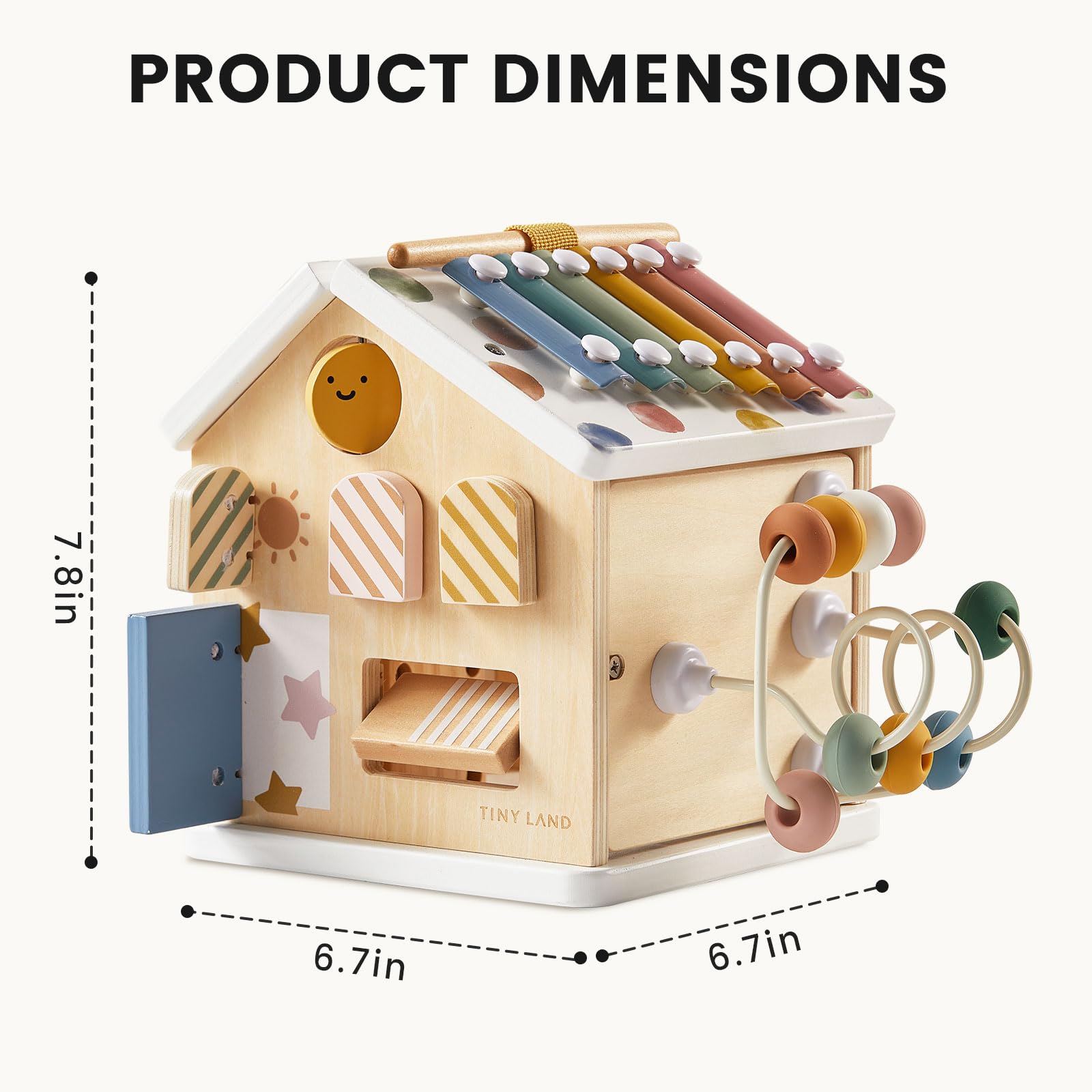 9-in-1 Wooden Activity Cube for Toddlers