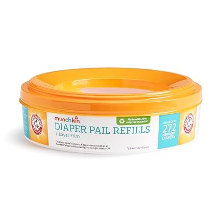 Arm & Hammer Diaper Pail Refill Rings, Holds up to 2,176 Newborn Diapers