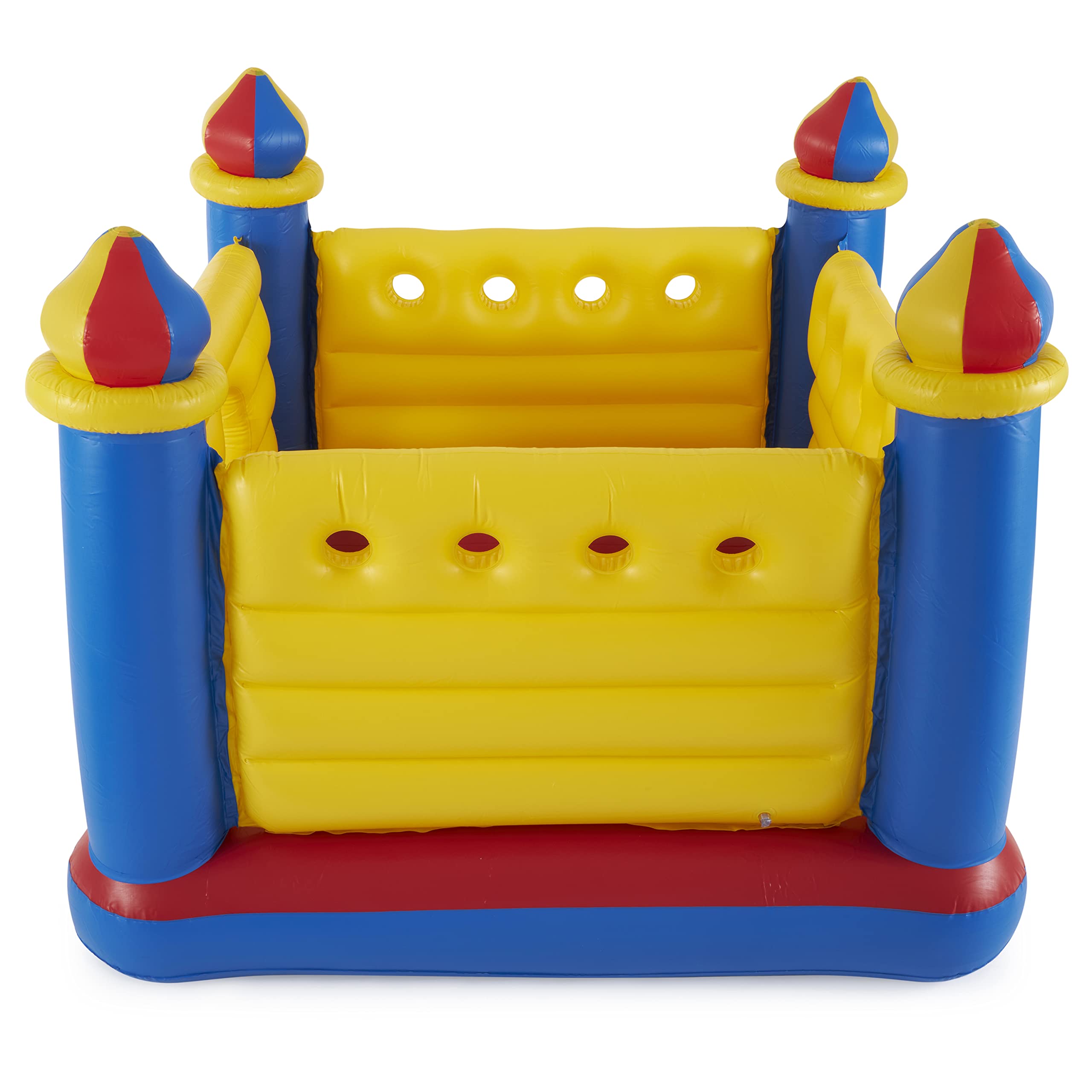 Inflatable Colorful Jump-O-Lene Castle Bounce House, for 2 Kids Ages 3-6 - Large Blow