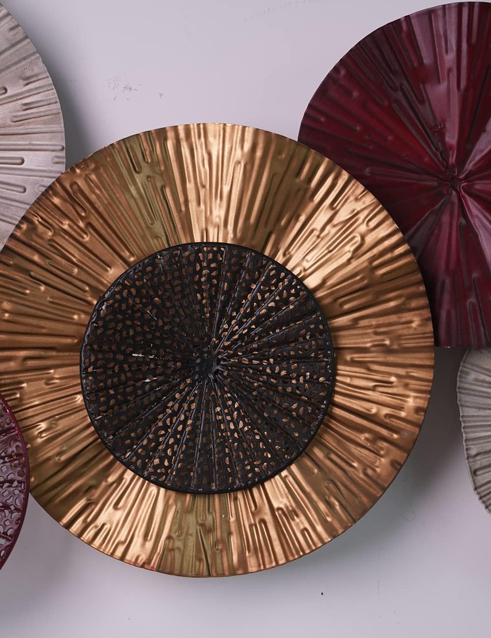 Metal Flower Wall Decor Minimalist Iron Floral Artwork