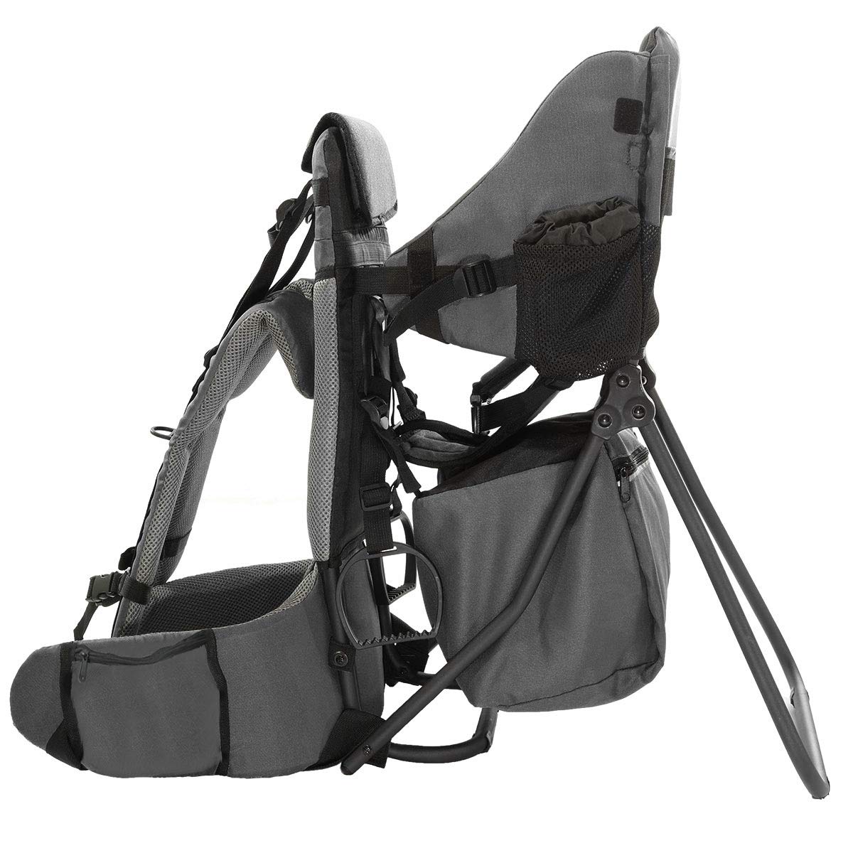 Cross Country Baby Backpack Carrier, Grey, Toddler Hiking Backpack with Comfortable Seat