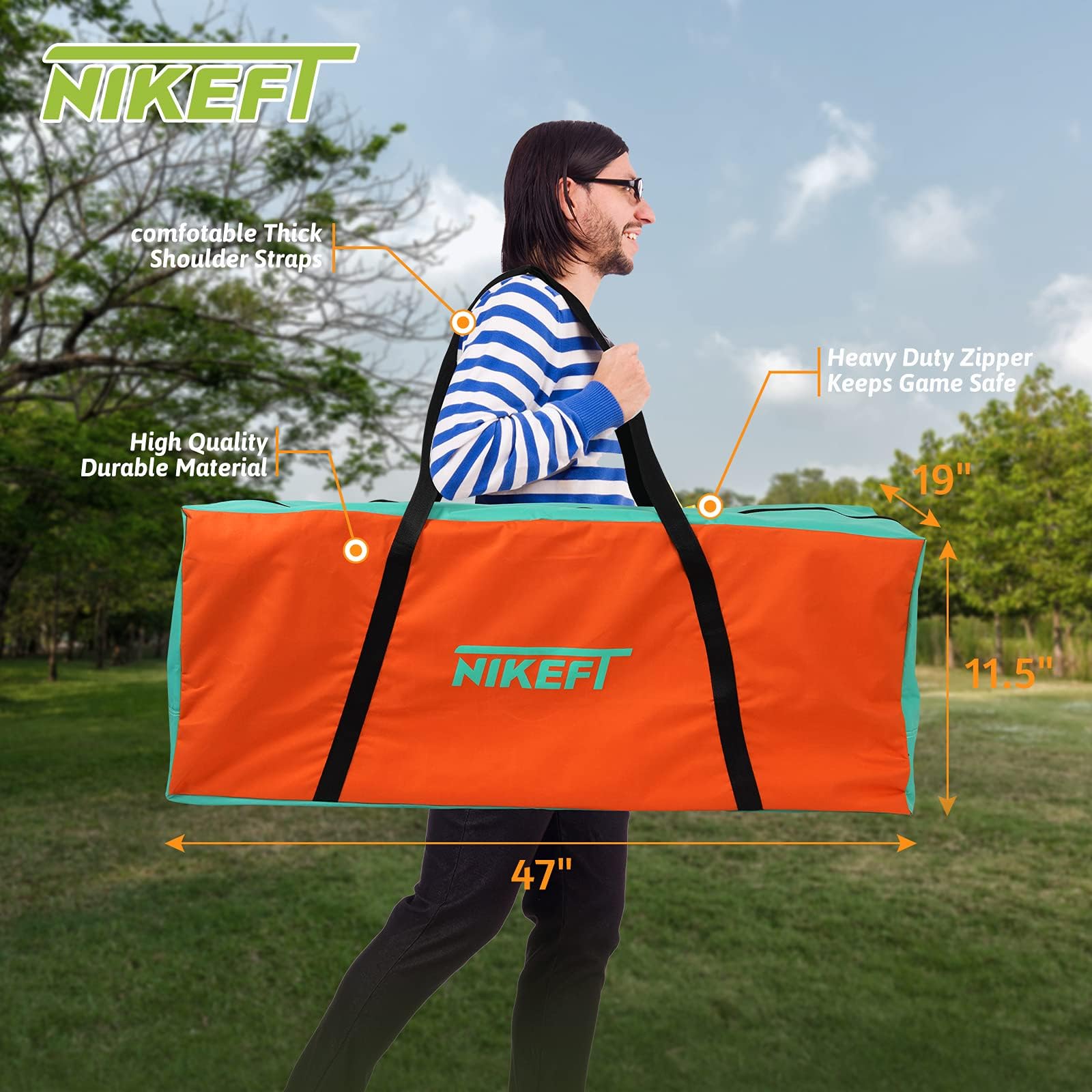 4 in a Row Connect Game+Waterproof Carry Bag,Included-4 ft X 3.5 ft Tall