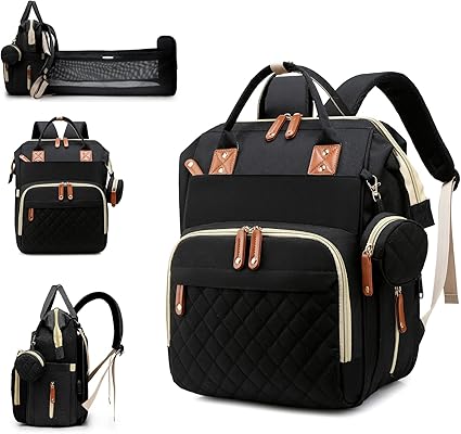 Bag with Changing Station, Waterproof 3 in 1 Baby Diaper Backpack