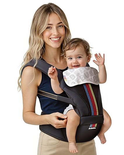 Baby Carrier with Hip Seat, BeBeBus 2-in-1 Ergonomic