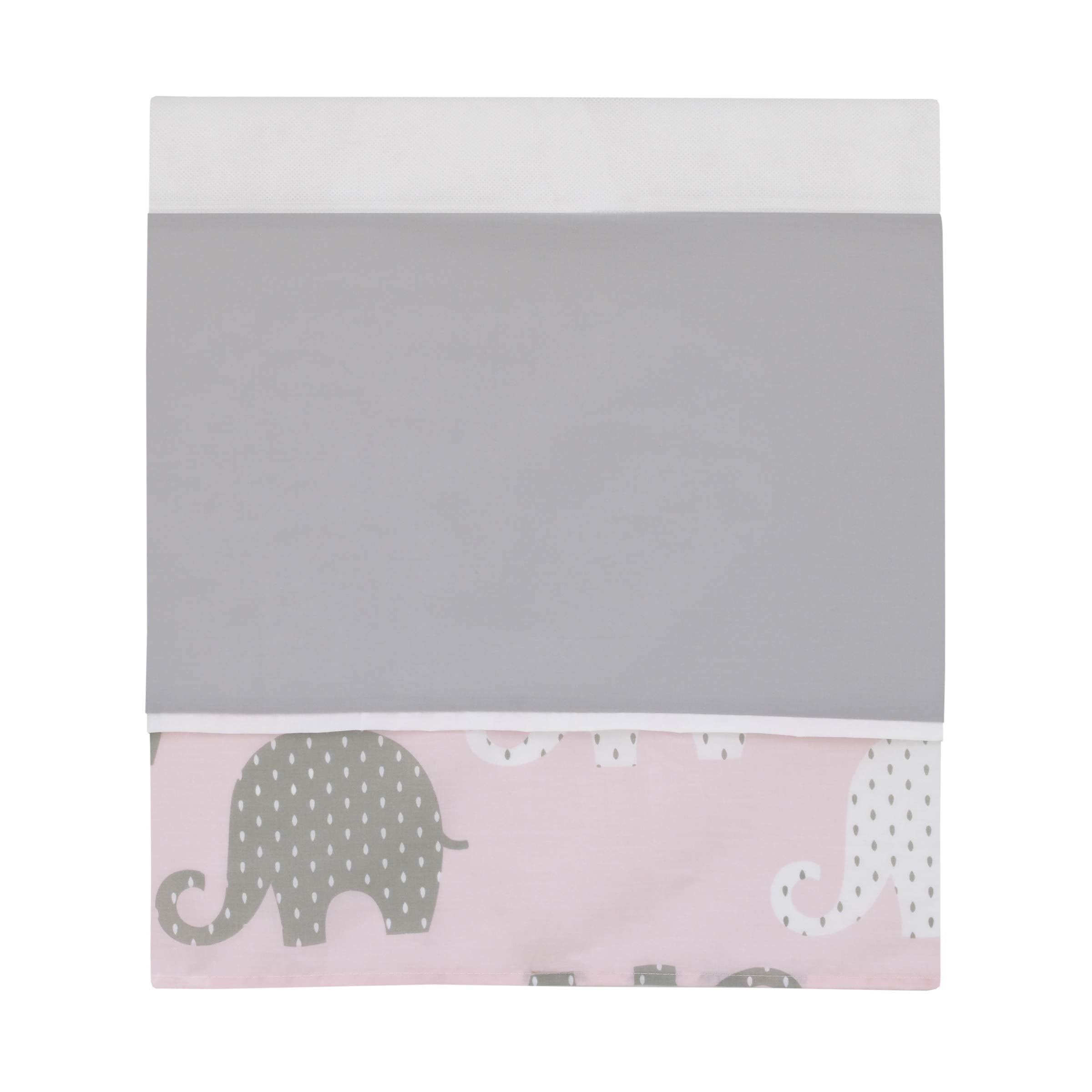 Pink Grey Elephant 8-Piece Crib Bedding Set - Complete Nursery Collection