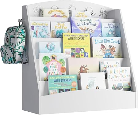 5-Tier Kids Bookshelf Montessori Toddler Book Rack