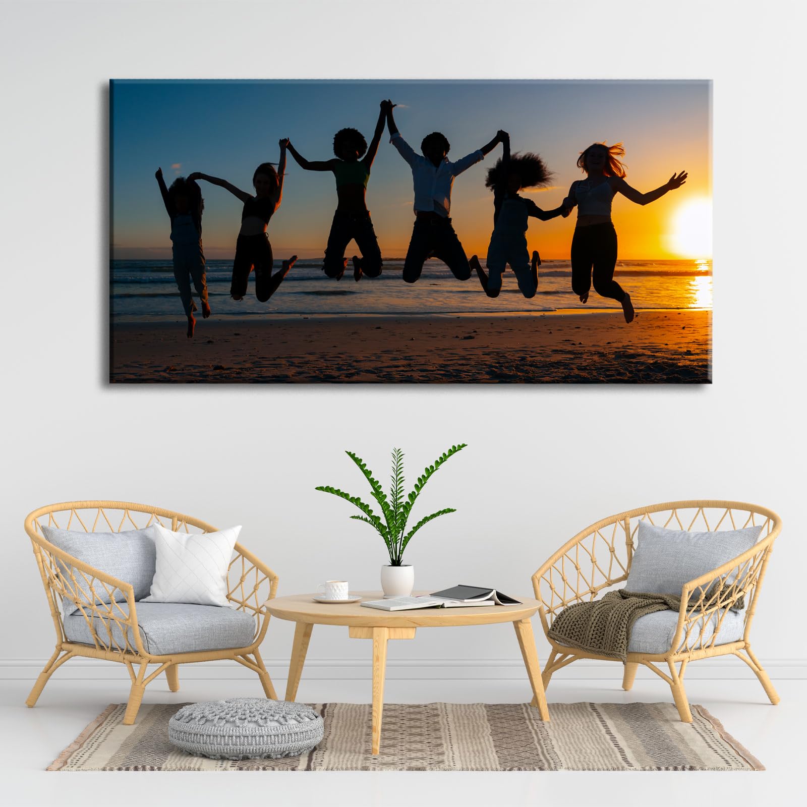 Custom Canvas Prints with Your Photos for 40"x20" Wall Art