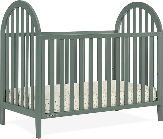Milano 4-in-1 Convertible Crib - Greenguard Gold Certified, Bianca White