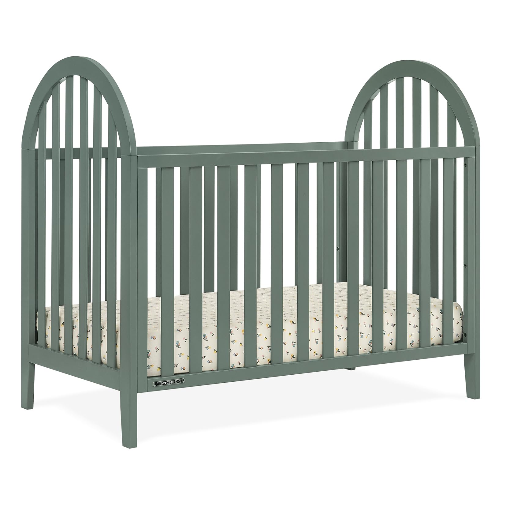 4-in-1 Convertible Crib with Adjustable Mattress Height
