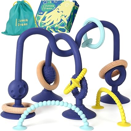 Jangle Baby Teething Toys – BPA-Free, Multi Purpose High Chair Toys for Babies