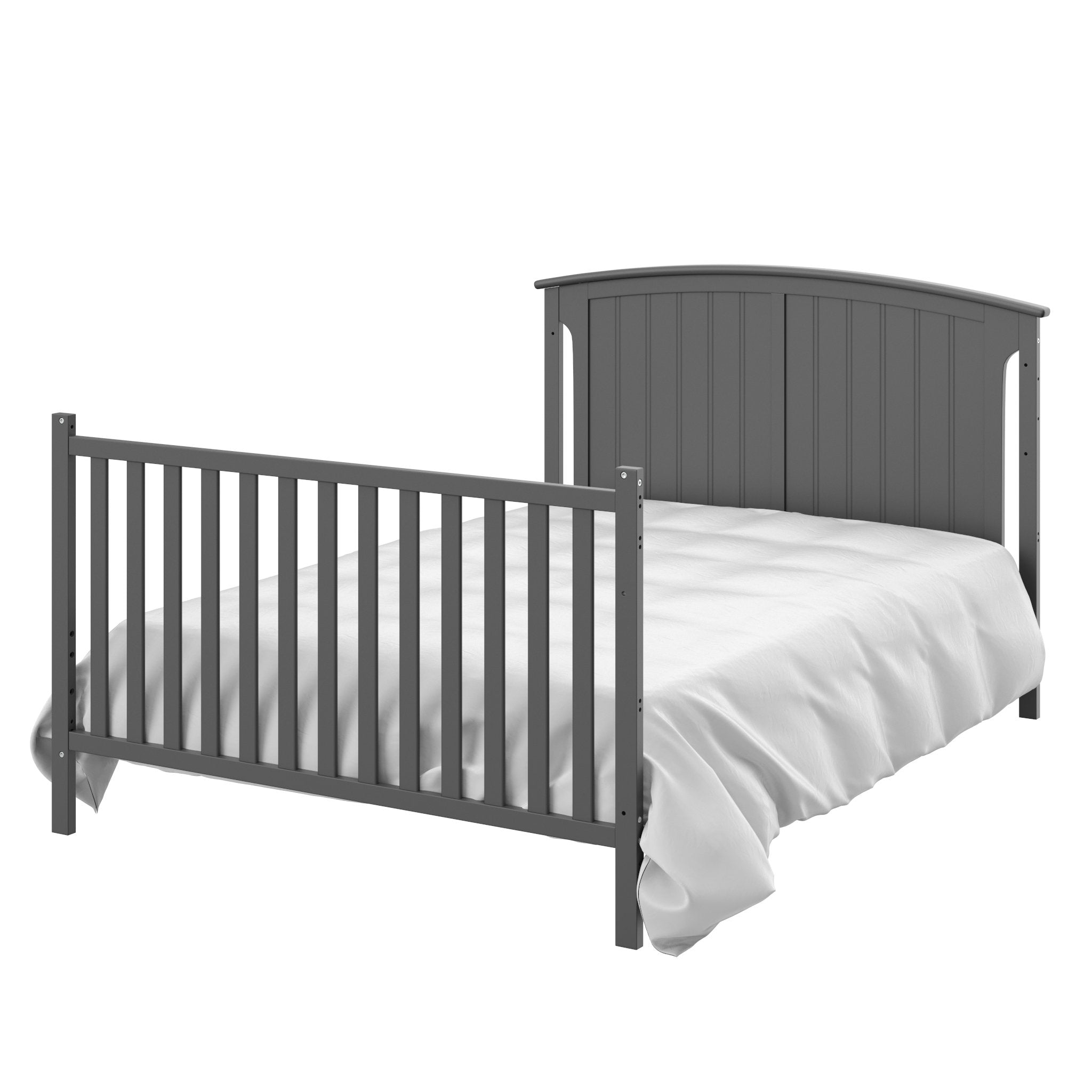 5-in-1 Convertible Crib with Changing Table and Drawer