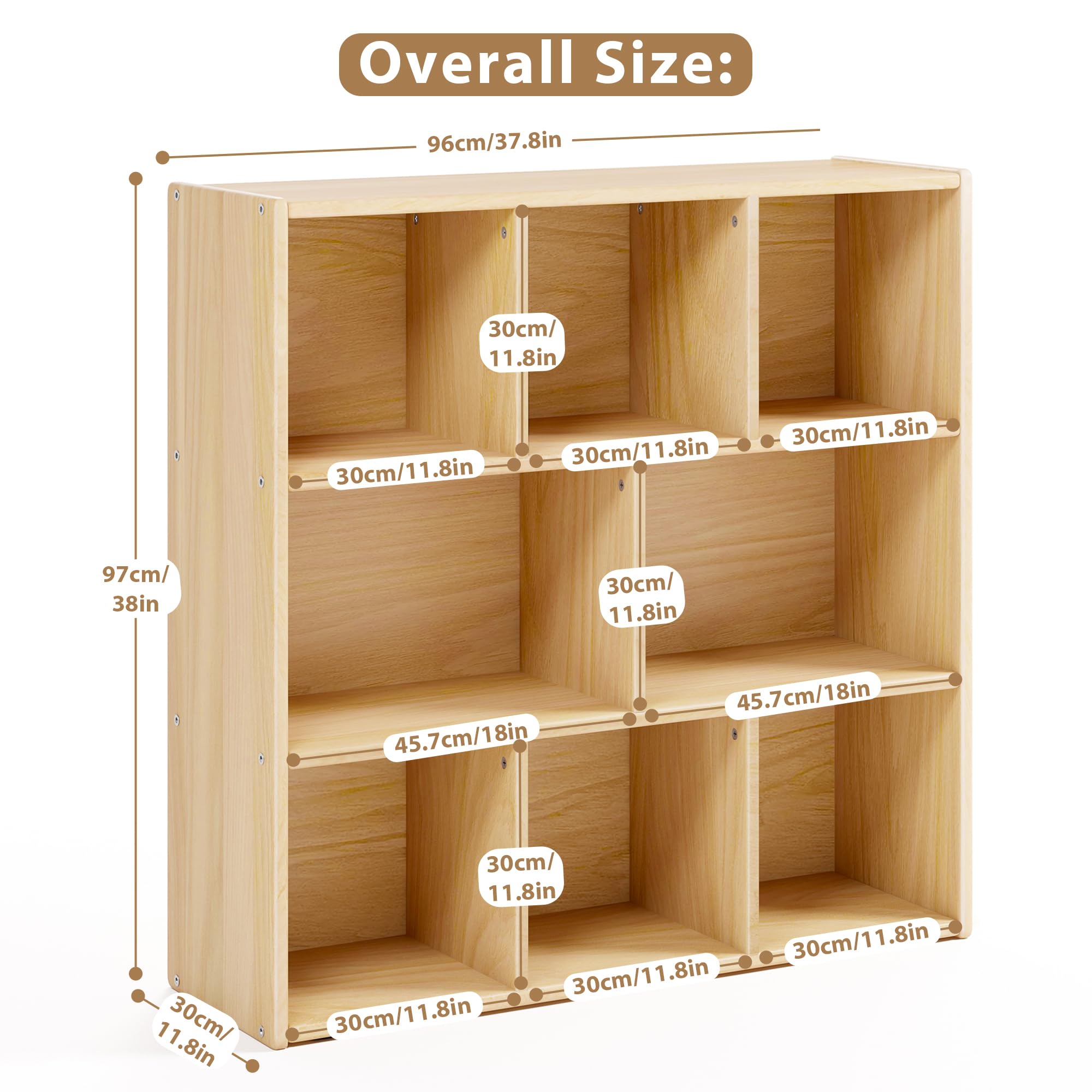 Montessori Toy Storage Organizer with Wheels
