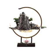 Backflow Incense Waterfall Fountain Burner with Adjustable