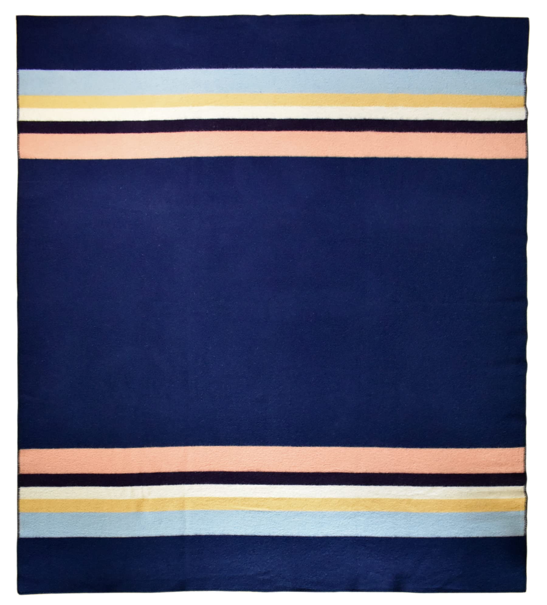 Merino Wool Blanket Full Queen Pacific Nights