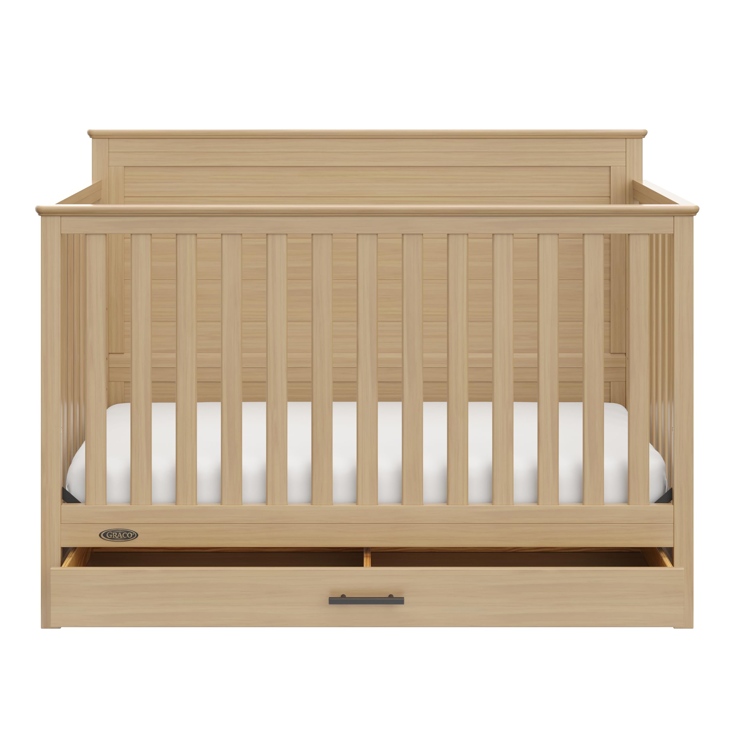 5-in-1 Convertible Crib with Storage Drawer