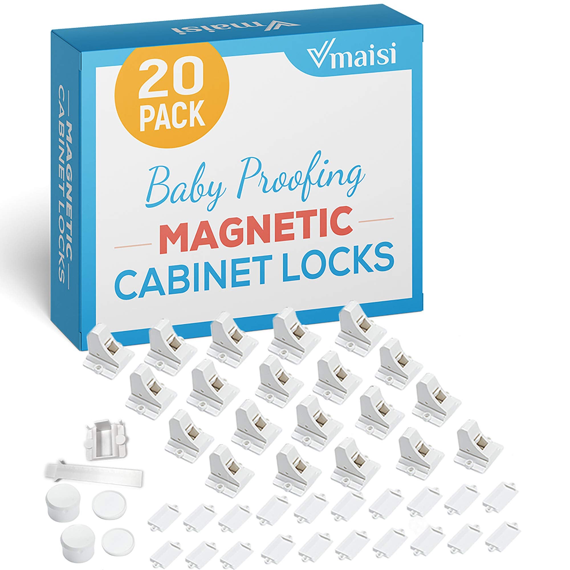 Magnetic Cabinet Locks Baby Proofing - Vmaisi Children Proof