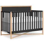 Owen 5-in-1 Convertible Full-Size Baby Crib in Matte Black