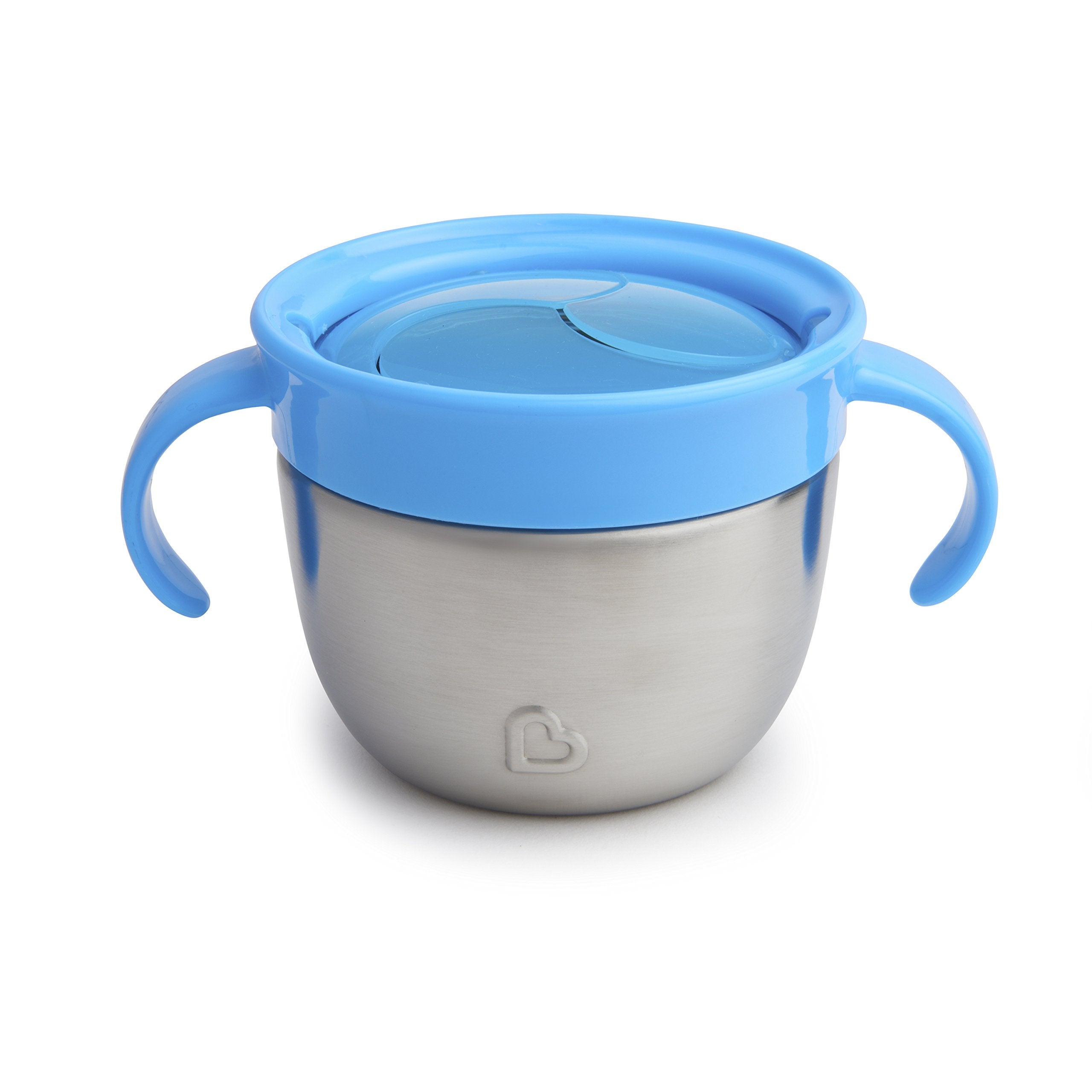 Snack+™ Stainless Steel Snack Catcher Cup with Lid, 9 Ounce, Blue, 1 Pack