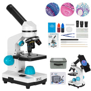 40X-2000X Microscope for Kids, Monocular Microscope Students Set