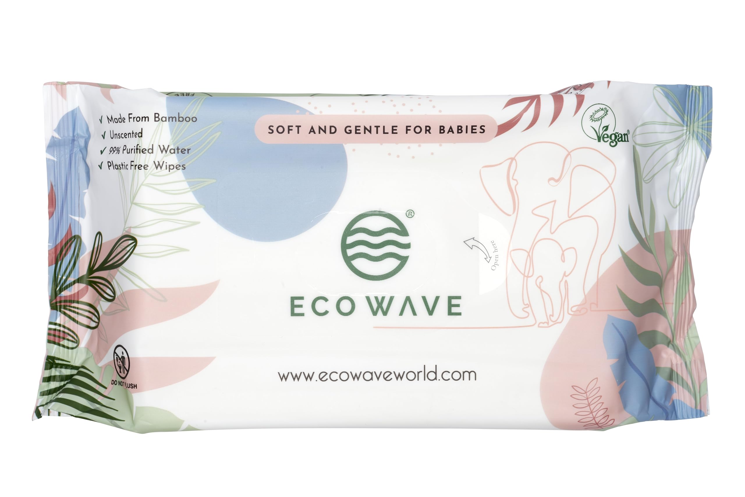 Baby Wipes, 100% Compostable Eco-Friendly Bamboo Wipes