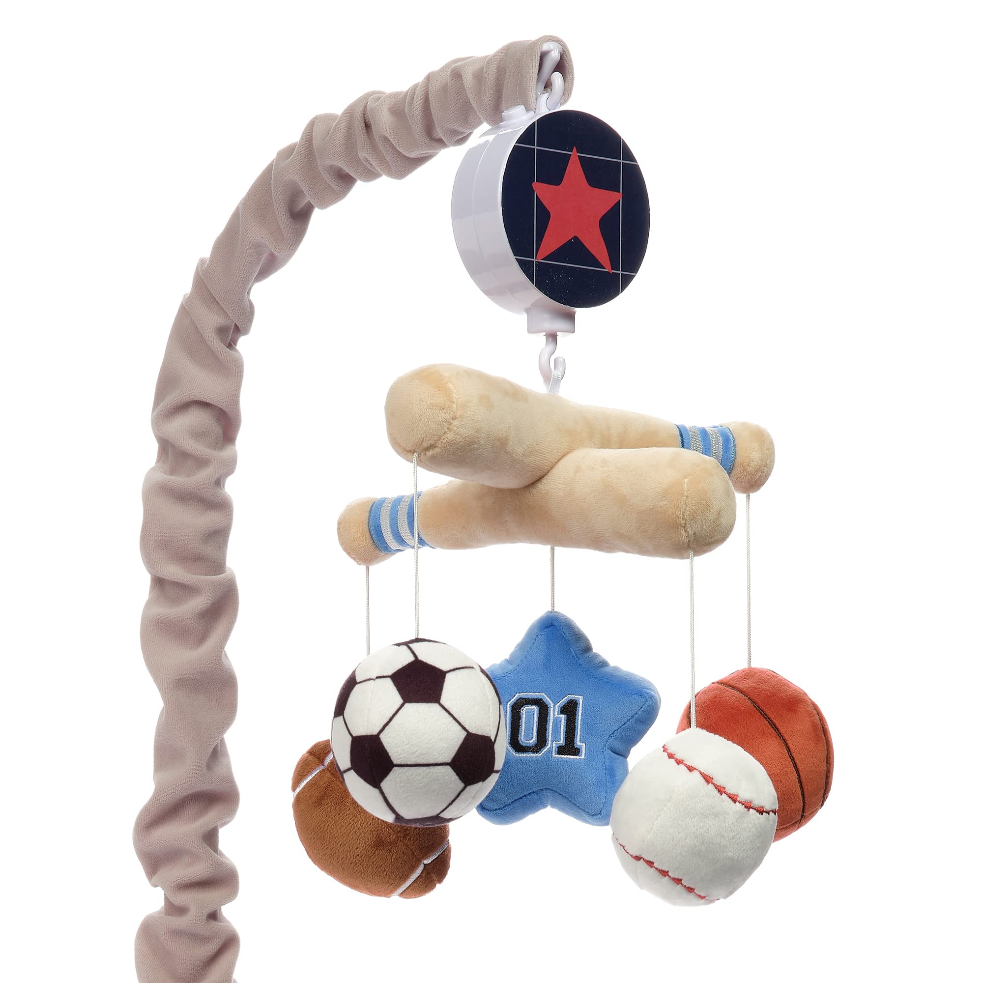 Baby Sports Musical Baby Crib Mobile Soother Toy - Gray