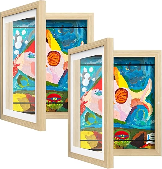 4 Pack Kids Art Frame, Kids Artwork Frames Changeable 8 x10.5