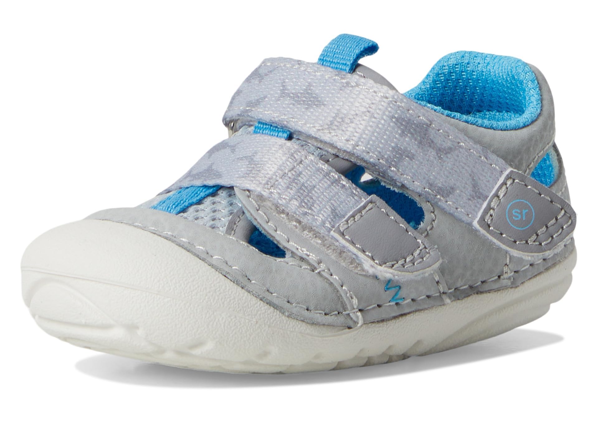 Stride Rite Kids SM Gaia (Infant/Toddler) Sandal, Grey, 4.5 Wide US Unisex