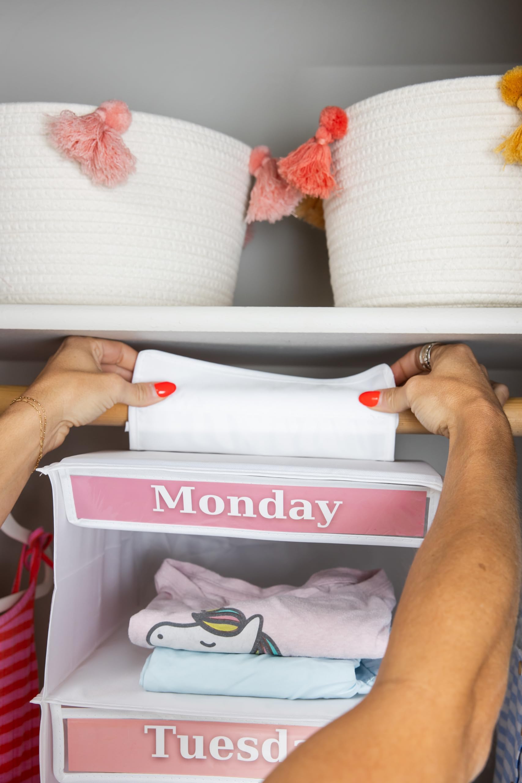 5-Shelf Weekly Clothes Organizer for Kids